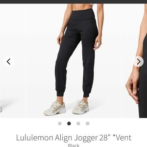 COPY - NEW size 10 Lululemon align vent joggers